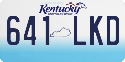 KY license plate 641LKD