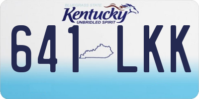 KY license plate 641LKK