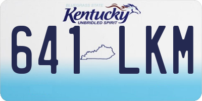 KY license plate 641LKM
