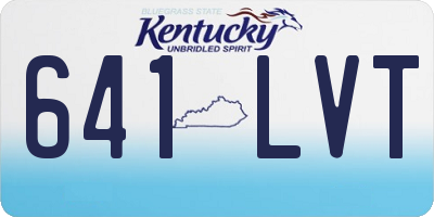 KY license plate 641LVT