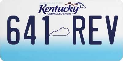 KY license plate 641REV