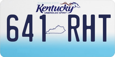 KY license plate 641RHT