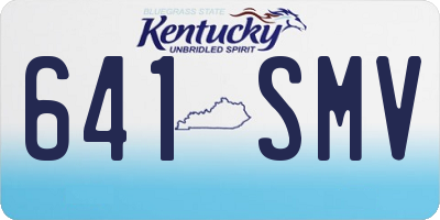 KY license plate 641SMV