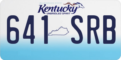 KY license plate 641SRB