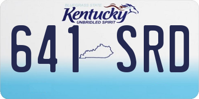 KY license plate 641SRD