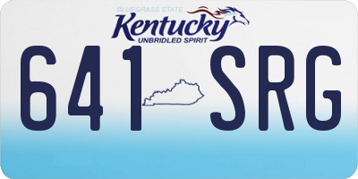 KY license plate 641SRG