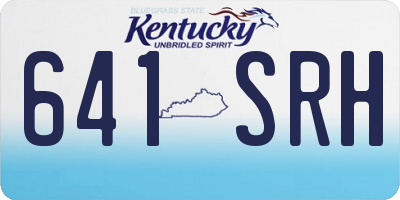 KY license plate 641SRH
