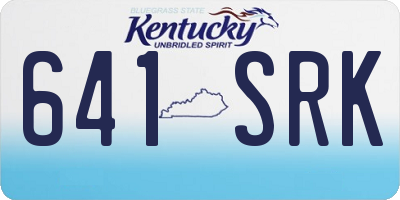 KY license plate 641SRK