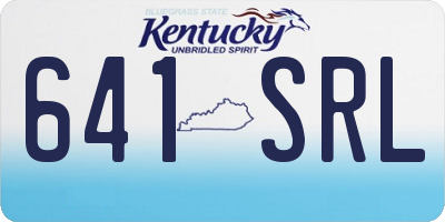 KY license plate 641SRL