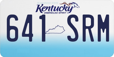 KY license plate 641SRM