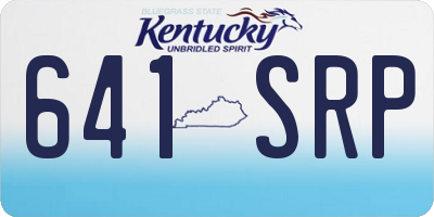 KY license plate 641SRP