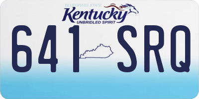 KY license plate 641SRQ