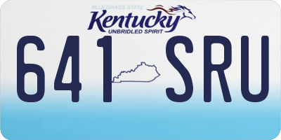 KY license plate 641SRU