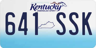 KY license plate 641SSK