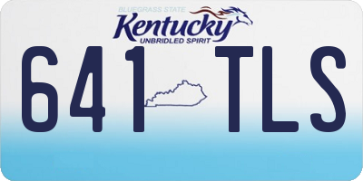 KY license plate 641TLS