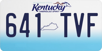 KY license plate 641TVF