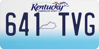 KY license plate 641TVG