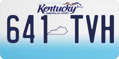 KY license plate 641TVH