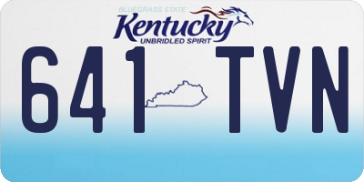 KY license plate 641TVN