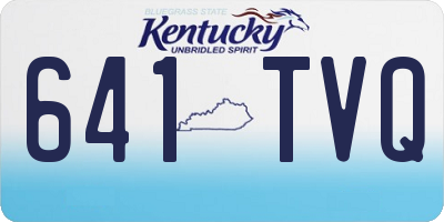 KY license plate 641TVQ