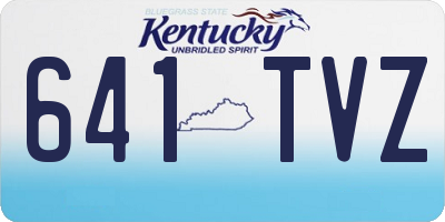 KY license plate 641TVZ