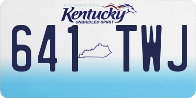 KY license plate 641TWJ