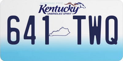 KY license plate 641TWQ
