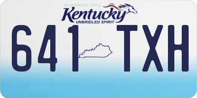 KY license plate 641TXH