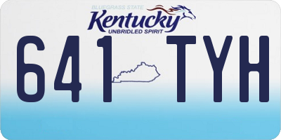 KY license plate 641TYH