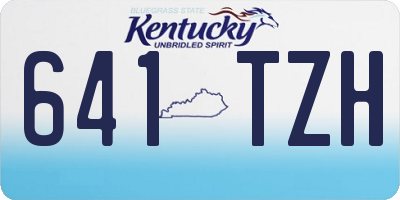 KY license plate 641TZH