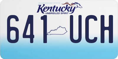 KY license plate 641UCH