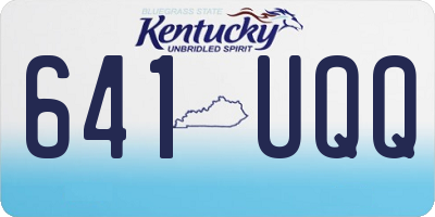 KY license plate 641UQQ