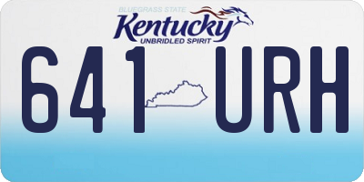 KY license plate 641URH