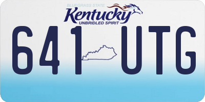 KY license plate 641UTG