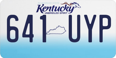 KY license plate 641UYP