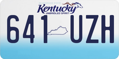 KY license plate 641UZH