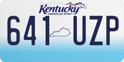 KY license plate 641UZP