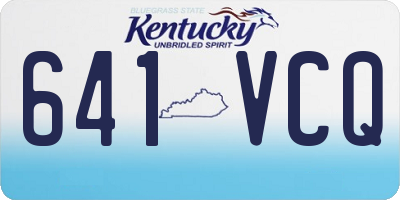 KY license plate 641VCQ