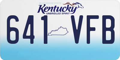 KY license plate 641VFB