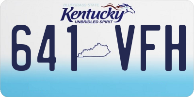 KY license plate 641VFH