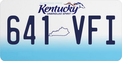 KY license plate 641VFI