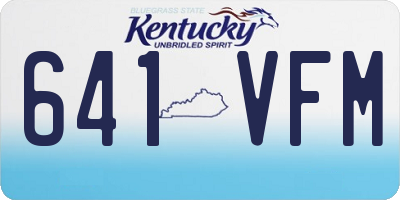 KY license plate 641VFM