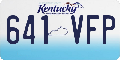 KY license plate 641VFP
