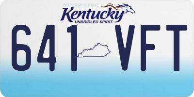 KY license plate 641VFT
