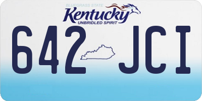 KY license plate 642JCI