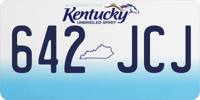 KY license plate 642JCJ