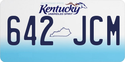 KY license plate 642JCM