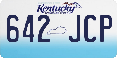 KY license plate 642JCP