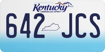 KY license plate 642JCS