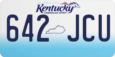 KY license plate 642JCU